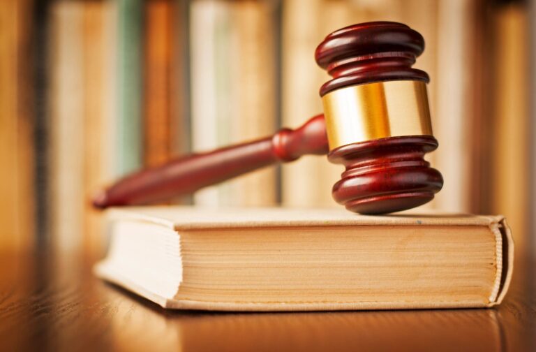 Gavel for personal injury law.