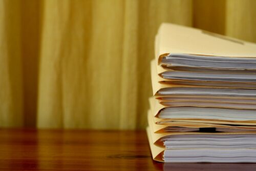 papers for personal injury claims.